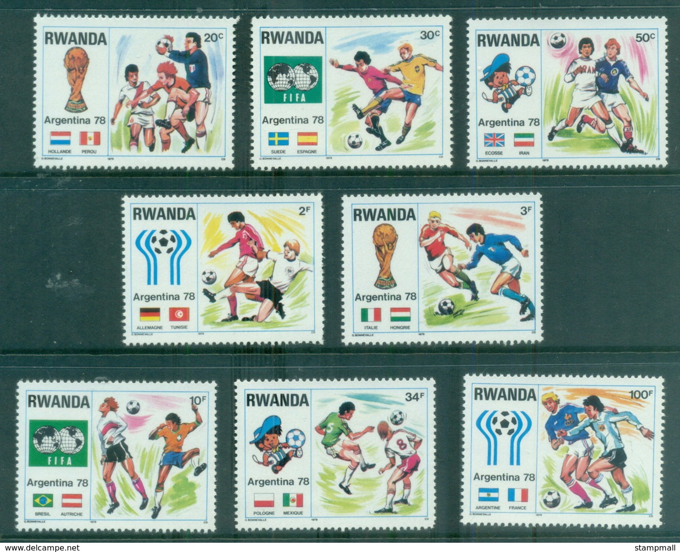 Rwanda 1978 World Cup Soccer, Argentina MUH - Other & Unclassified