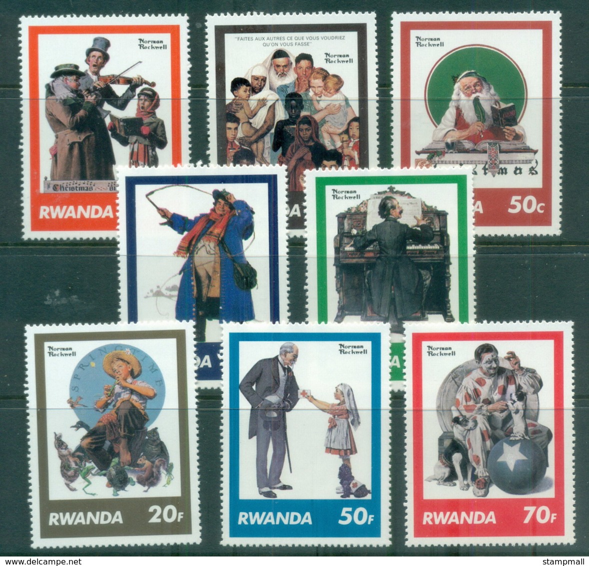 Rwanda 1981 Norman Rockwell MUH - Other & Unclassified