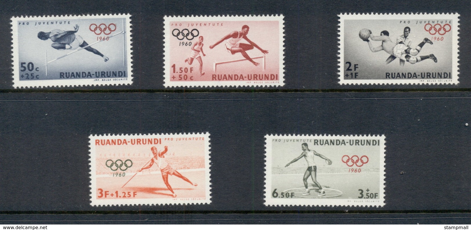 Ruanda Urundi 1960 Summer Olympics Rome MUH - Altri & Non Classificati