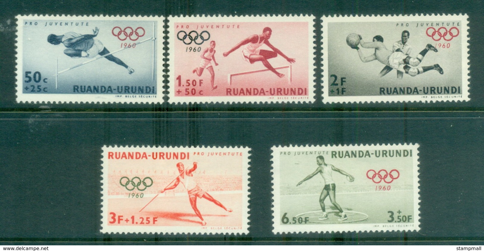 Ruanda-Urundi 1960 Summer Olympics Rome - Autres & Non Classés