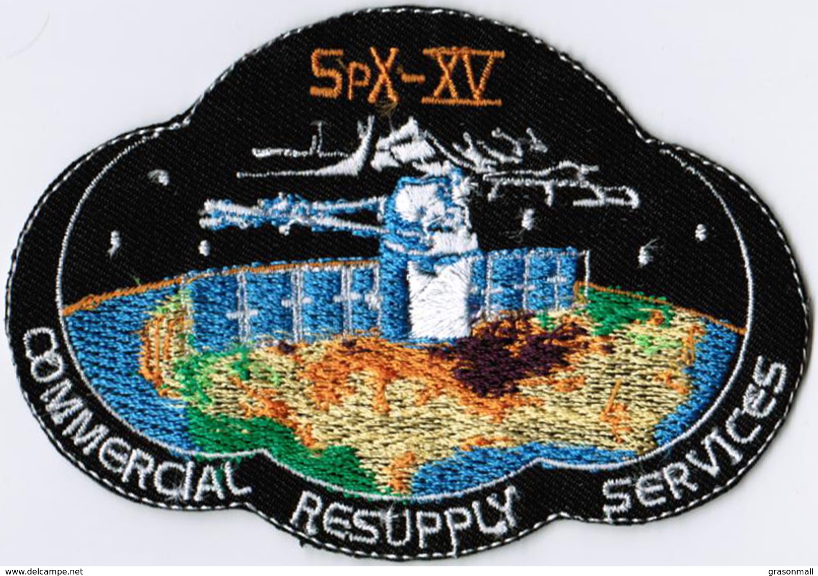 ISS Expedition 56 Dragon SPX-15 Nasa International Space Station Iron On Embroidered Patch - Blazoenen (textiel)