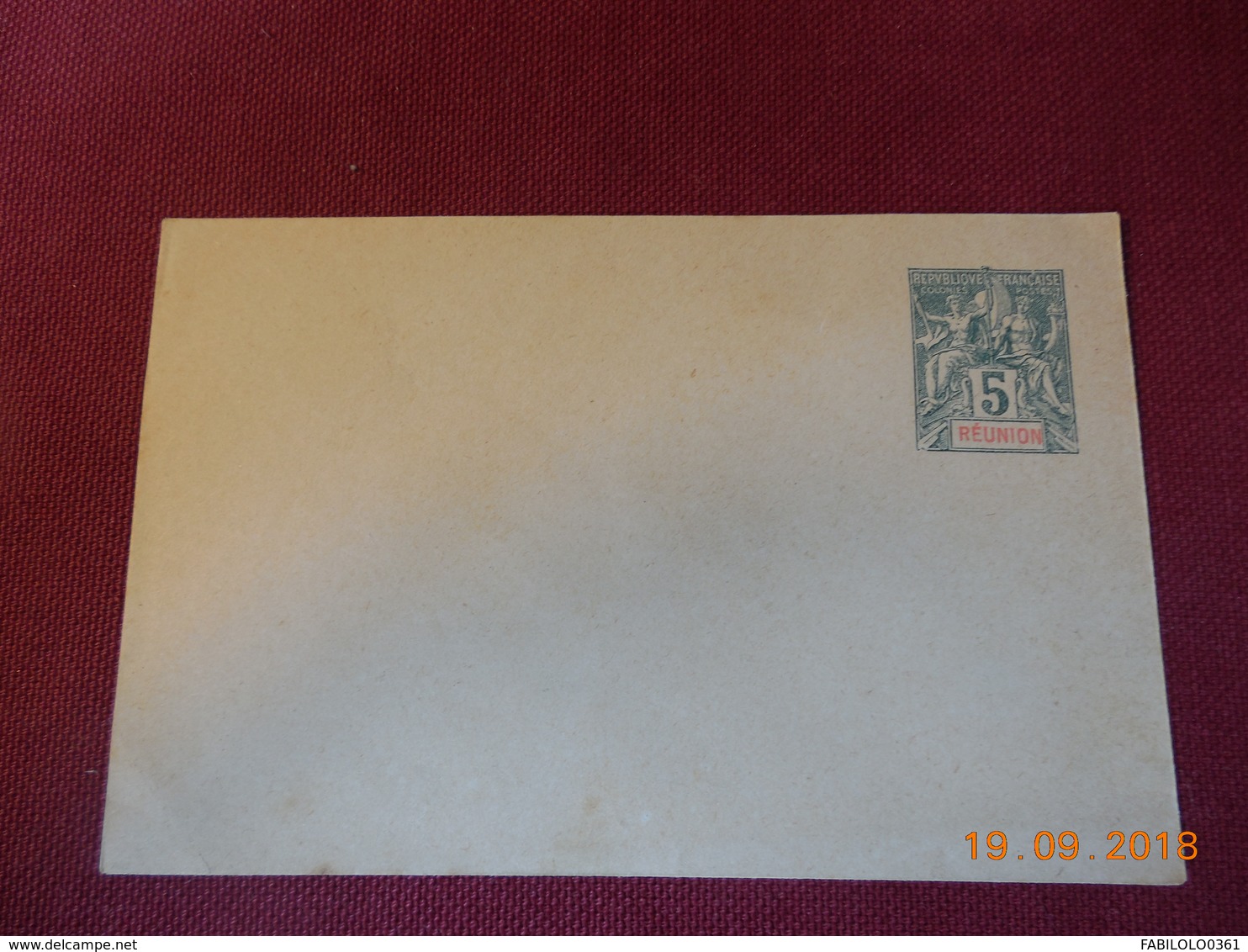 Entier Postal De La Reunion Sur Enveloppe - Storia Postale