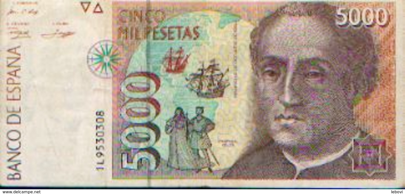 ESPAGNE : 5000 Pesetas (12/10/1992) - [ 4] 1975-… : Juan Carlos I