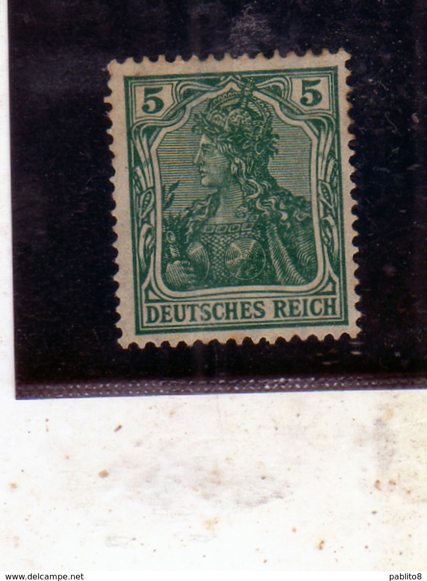 GERMANY GERMANIA GERMAN REICH EMPIRE IMPERO 1902  5pf MLH - Nuovi