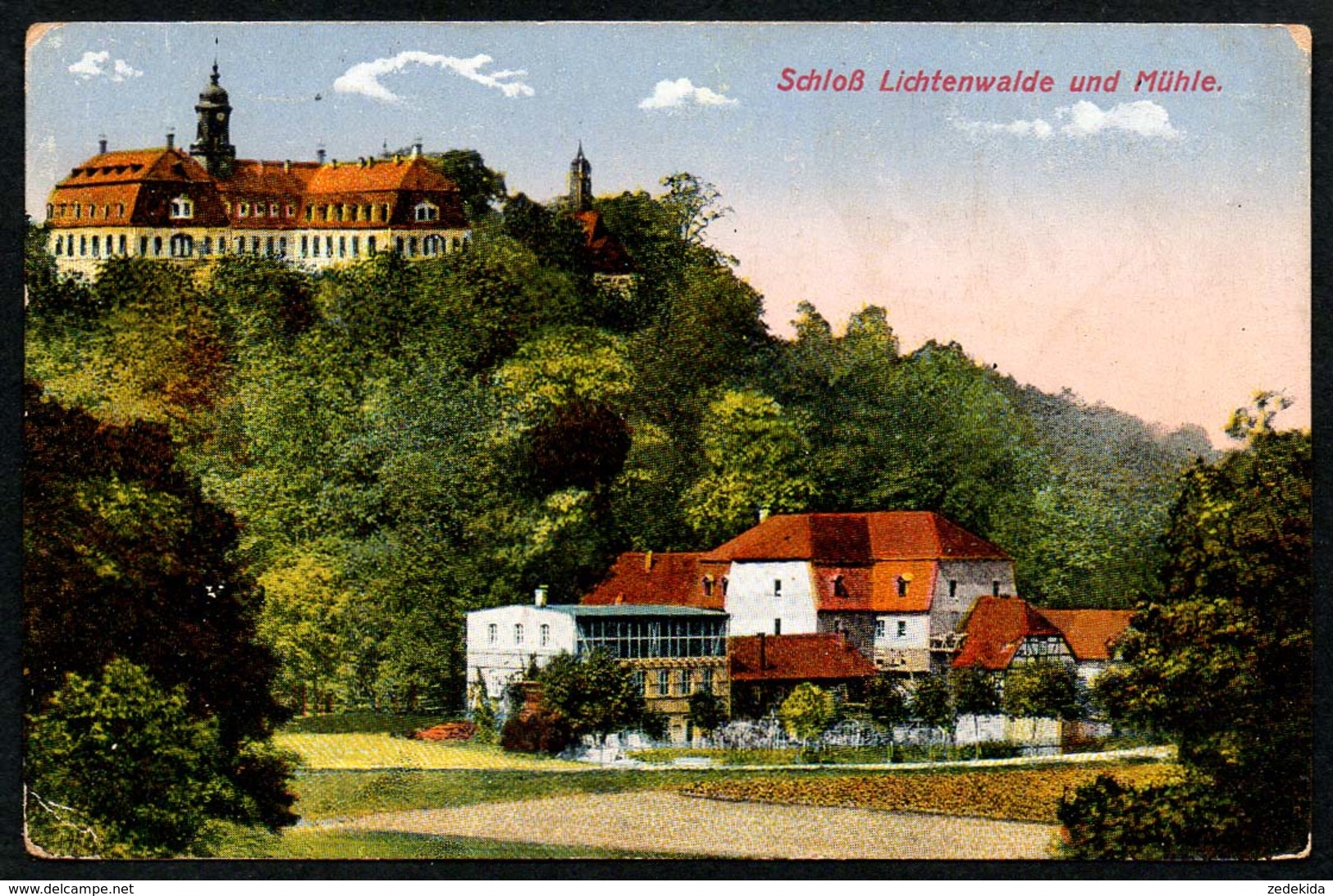 B7230 - Schloß Lichtenwalde Bei Niederwiesa - Mühle Wassermühle - 1. WK WW Feldpost Inf. Reg 103 - Stempel Kamenz - Niederwiesa