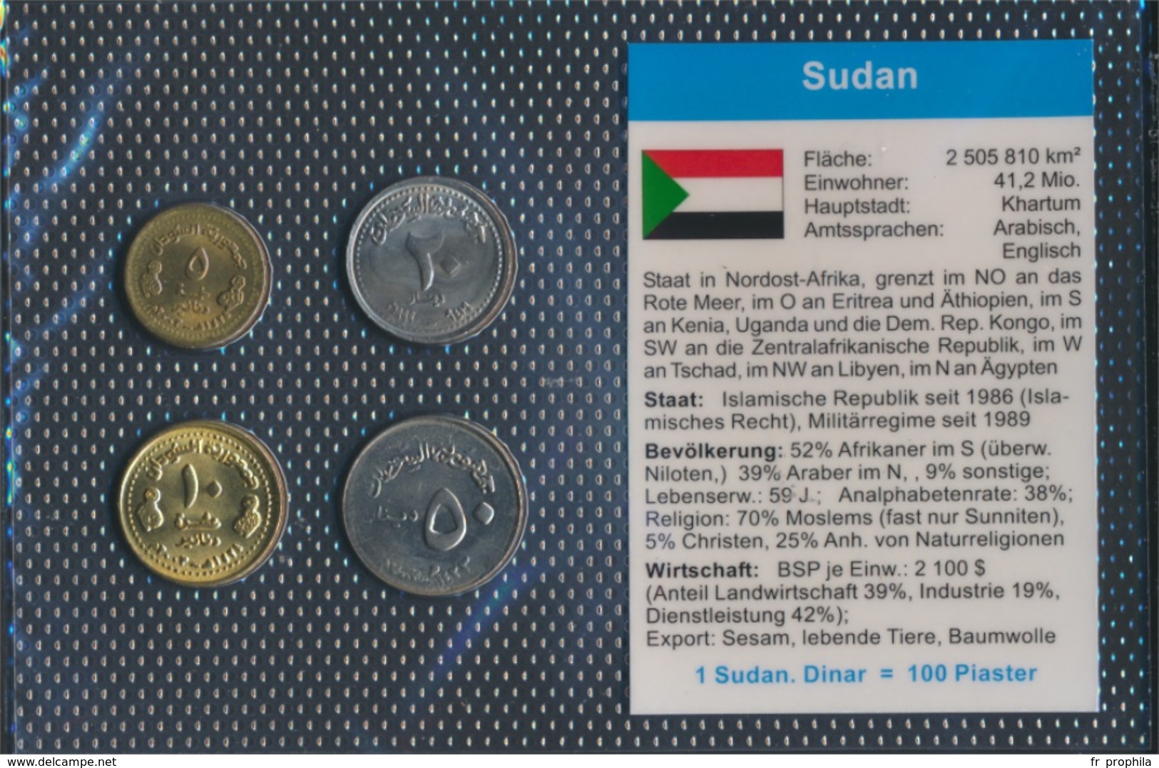 Sudan Stgl./unzirkuliert Kursmünzen Stgl./unzirkuliert 1994-2002 5 Dinar Jusqu'à Ce Que 50 Dinara (9030224 (9030224 - Soudan