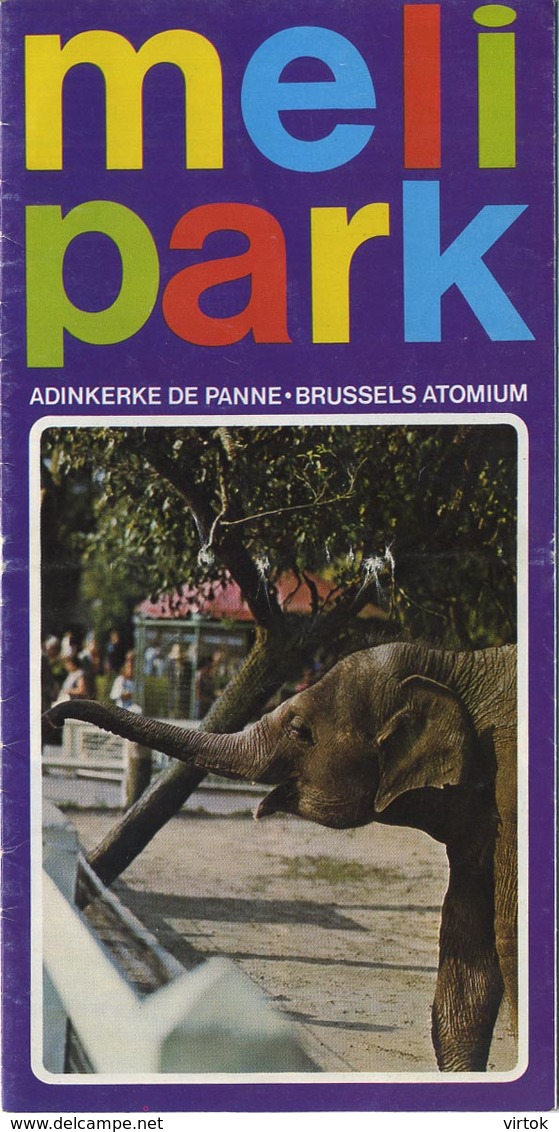 De Panne - Adinkerke - Brussel  :  MELI PARK  (  Oude Folder )  Zie Scans - Programs