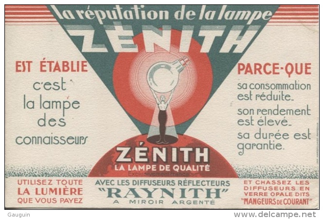 BUVARD - ZENITH - LAMPE DE QUALITE - - Z