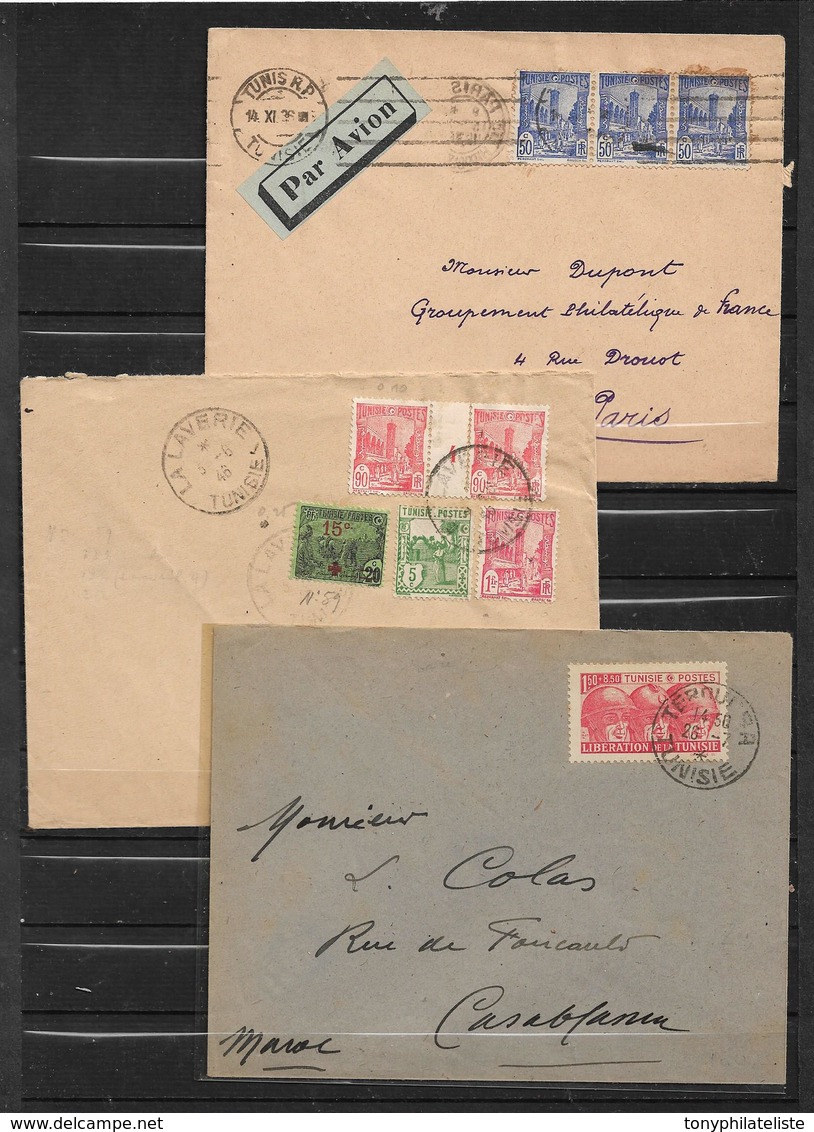 Colonie  Tunisie Vielles Lettre - Lettres & Documents