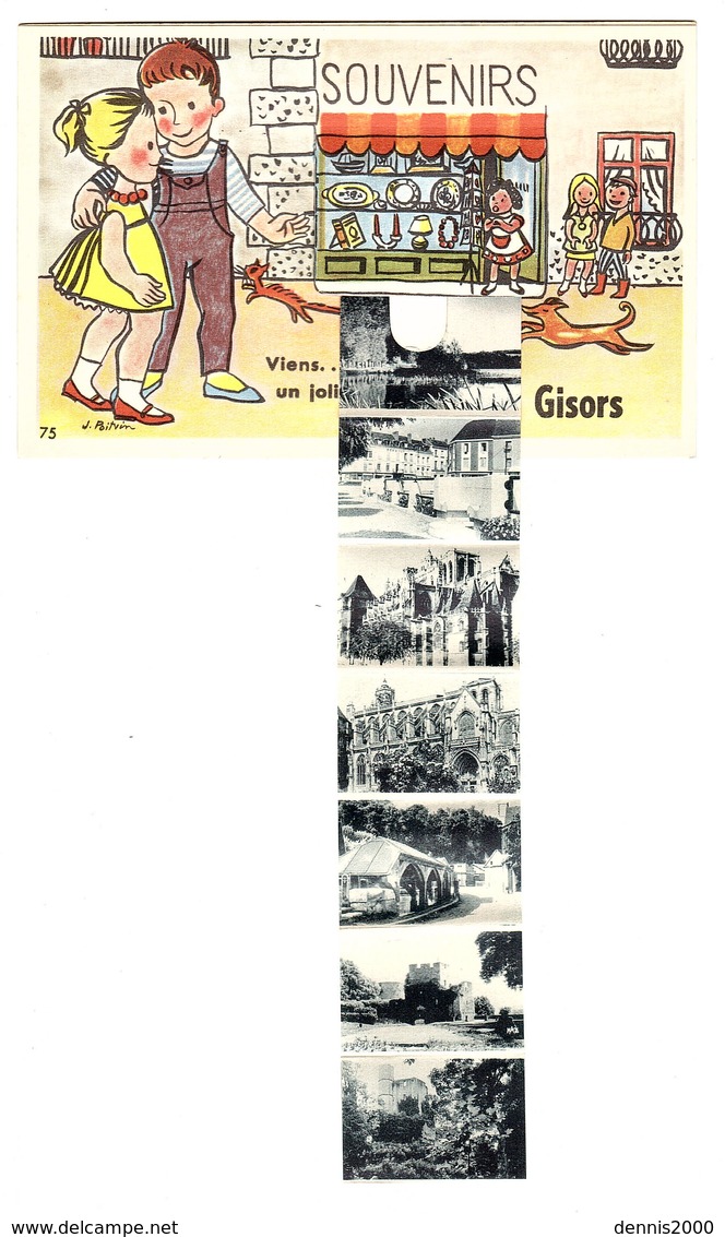 GISORS (27) - CARTE À SYSTÈME - Viens Choisir Un Joli Souvenir De... - 10 Vues - Ed. CAP - Gisors