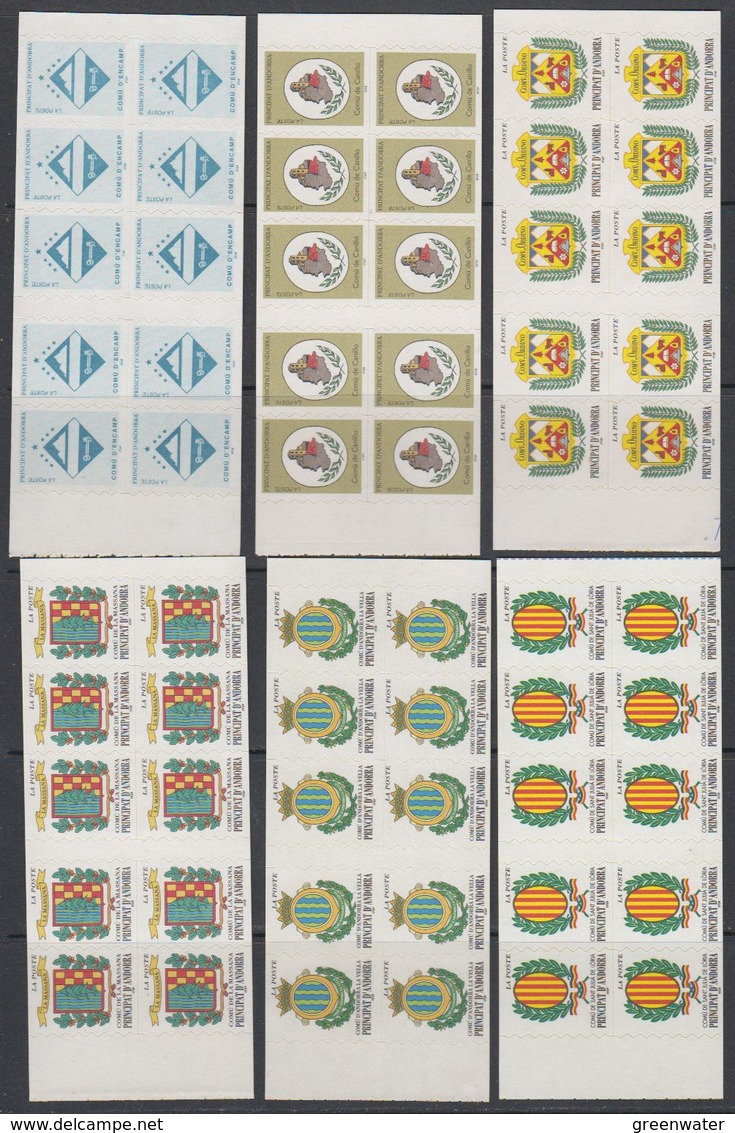 Andorra Fr. 6 Booklets ** Mnh (40649A) - Postzegelboekjes