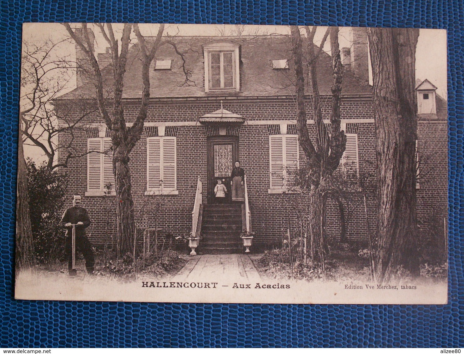 CPA  HALLENCOURT  //  Aux Acacias - 1916 - Autres & Non Classés