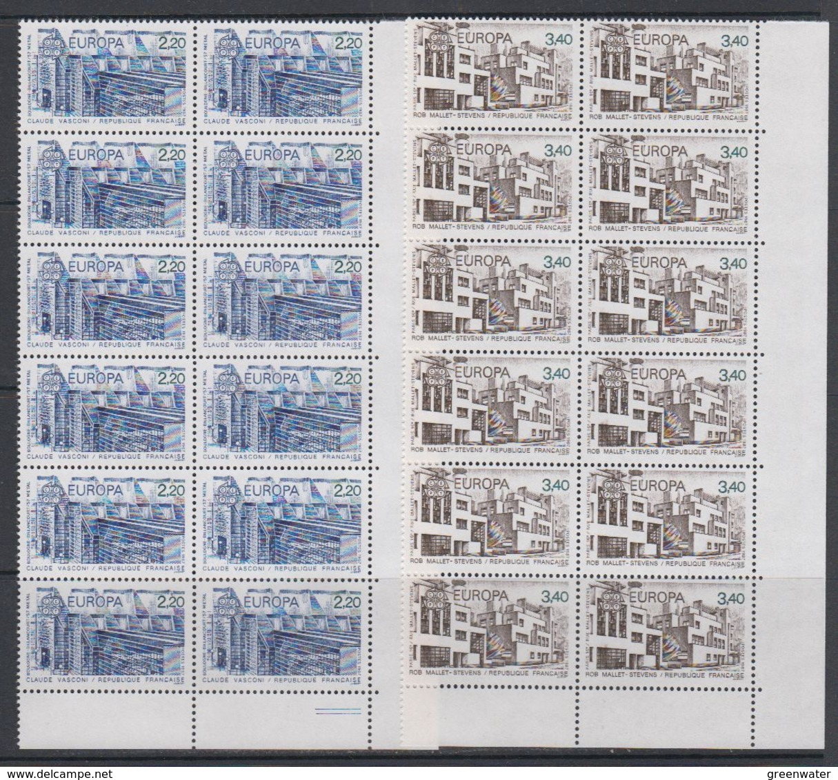 Europa Cept 1987 France 2v  12x ** Mnh (40650) - 1987