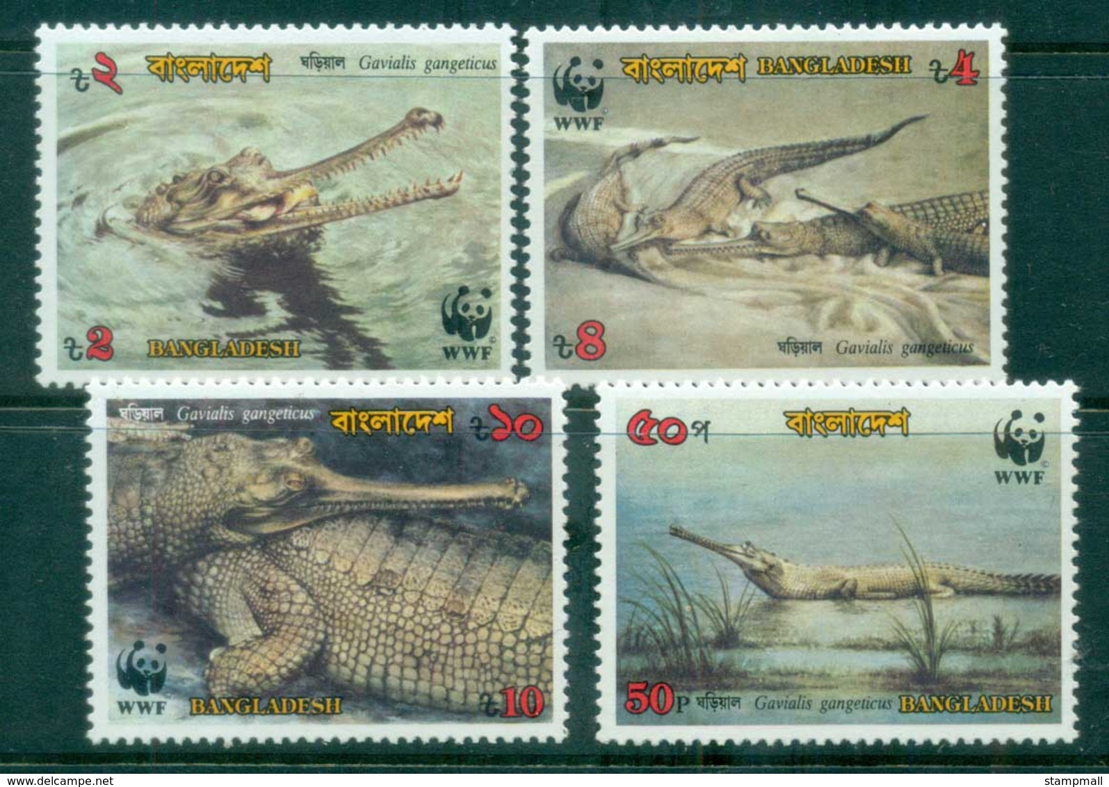 Bangladesh 1990 WWF Gharial MUH Lot76140 - Bangladesh