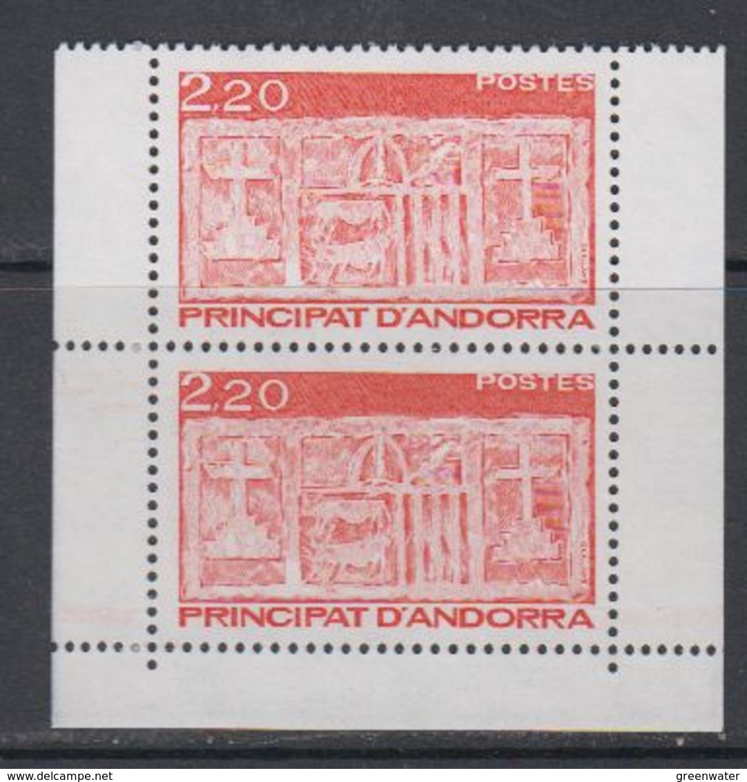 Andorra Fr. 1987 Definitives 2v From Booklet ** Mnh (40651B) - Ongebruikt