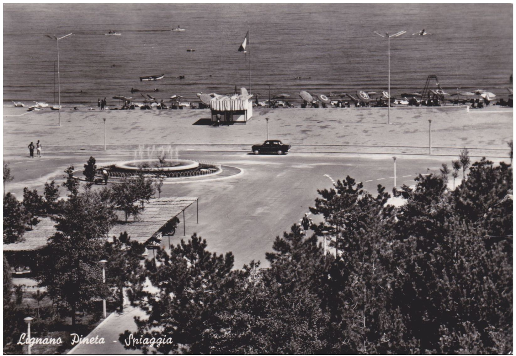 1959 LIGNANO PINETA Spiaggia Viaggiata - 1946-60: Storia Postale