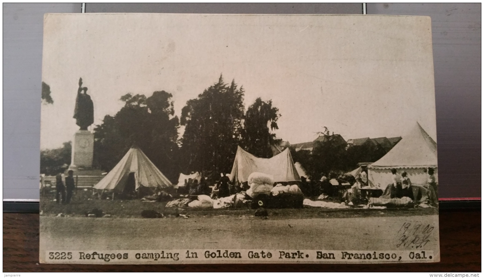 San Francisco, Cal. Golden Gate Park - 2 Cards - Refugees Camping &amp; Feeding The Hungry, Tennis Courts - San Francisco