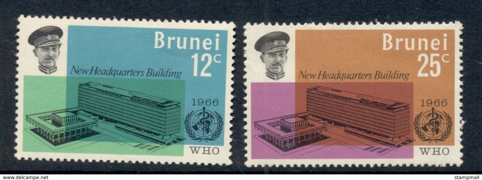 Brunei 1966 WHO HQ MLH - Brunei (1984-...)