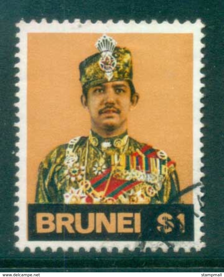 Brunei 1974 Sultan Hassanal Bolkiah $1 FU Lot82345 - Brunei (1984-...)