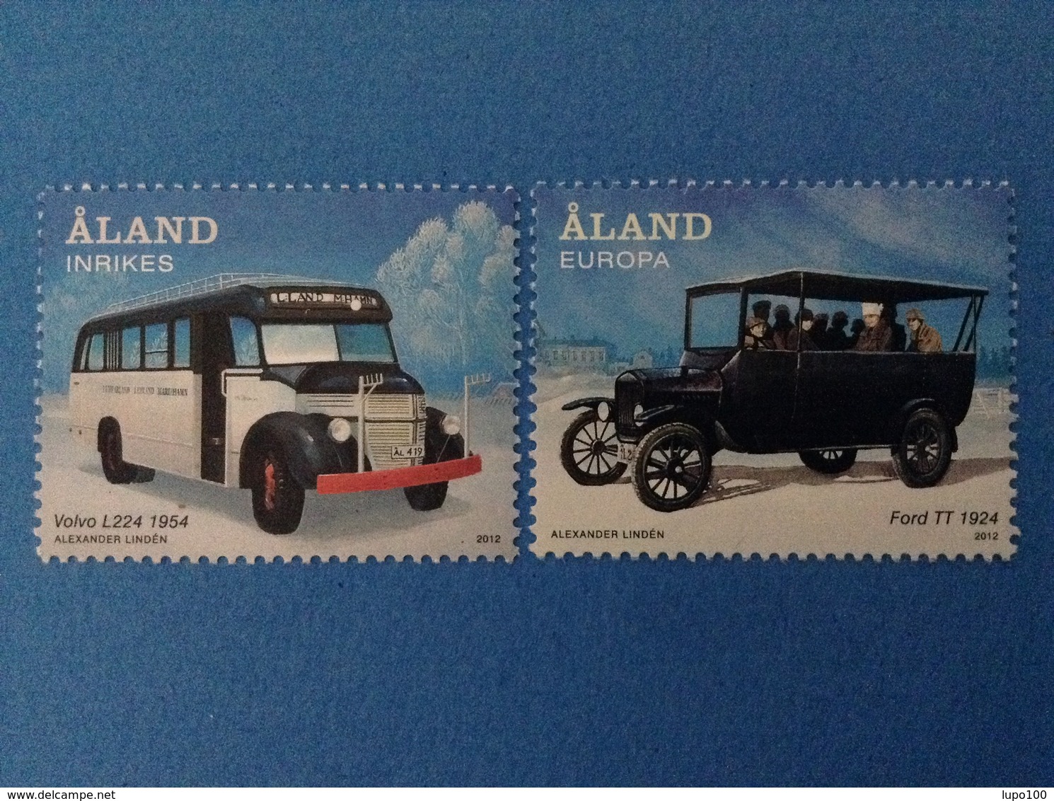 2012 ALAND FRANCOBOLLO NUOVO STAMP NEW MNH** EUROPA AUTO VOLVO FORD BUS - Aland