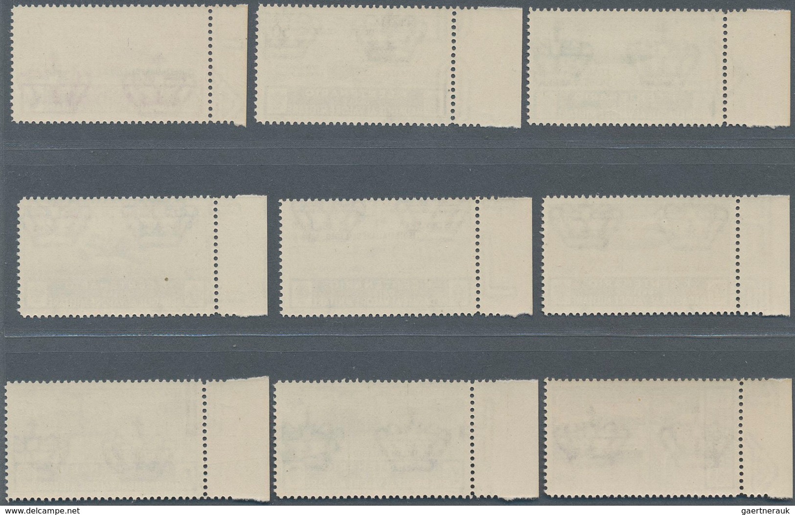 Ägäische Inseln: 1935, Airmail & Zeppelin Overprint Set From Sheet Margin Completely Mint, (Sassone - Egeo