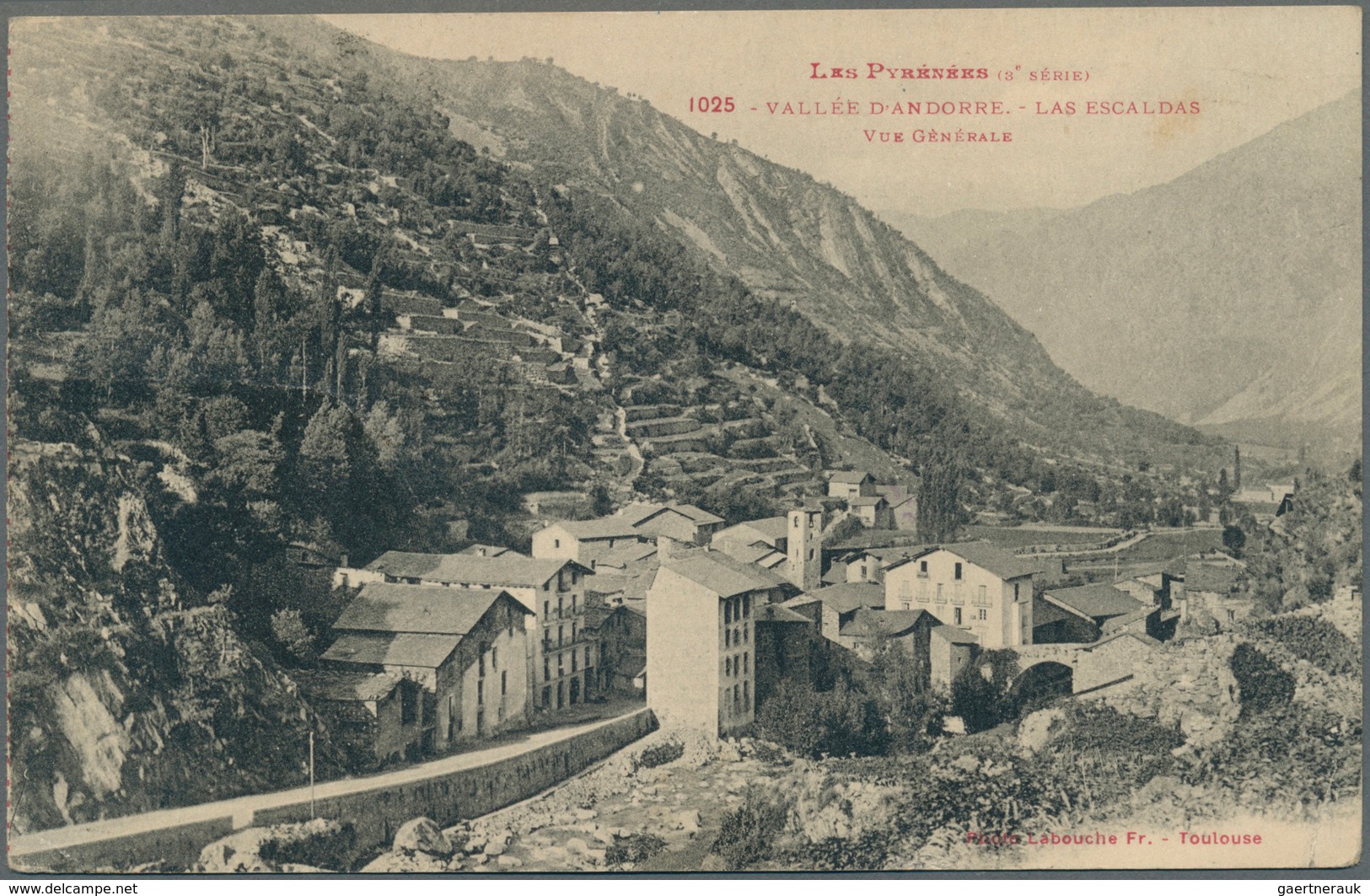 Andorra - Spanische Post: 1925, FORERUNNER: Ppc "Vallée Andorre Las Escaldas" With Sender's Note "Re - Altri & Non Classificati