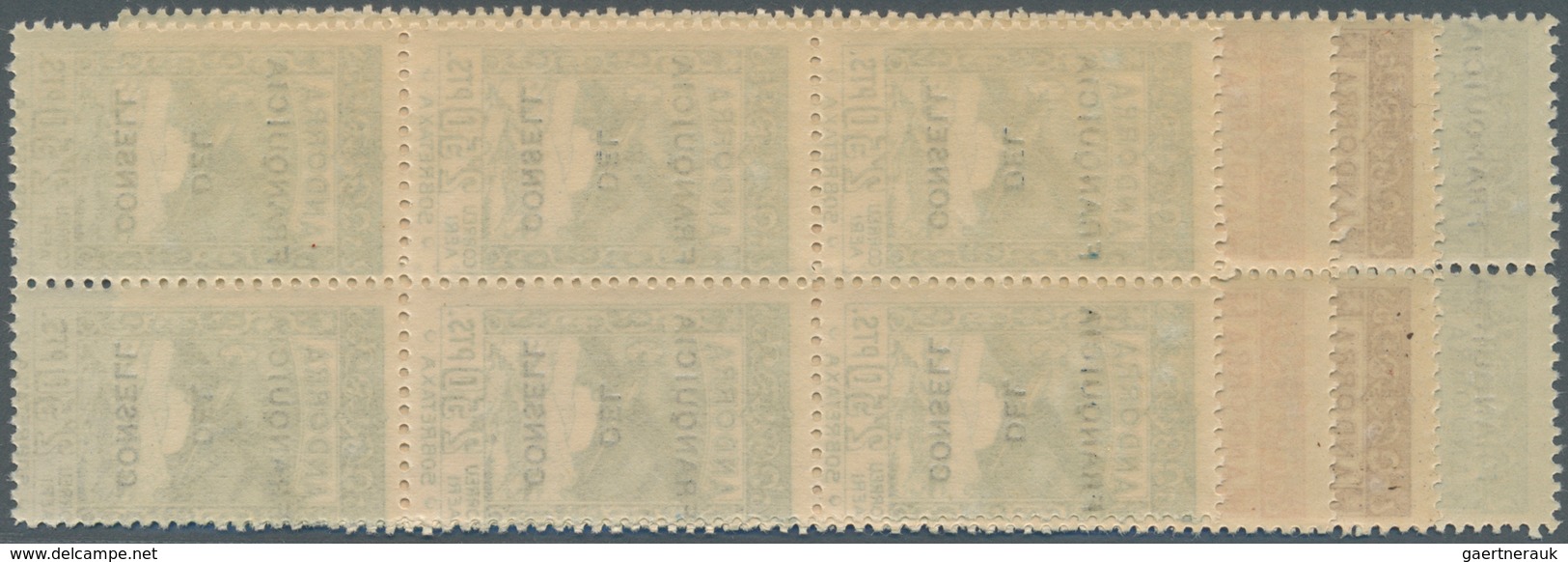 Andorra - Spanische Post: 1932, Not Issued Airmail Set Of 12 With Opt. 'FRANQUICIA DEL CONSELL' In B - Andere & Zonder Classificatie