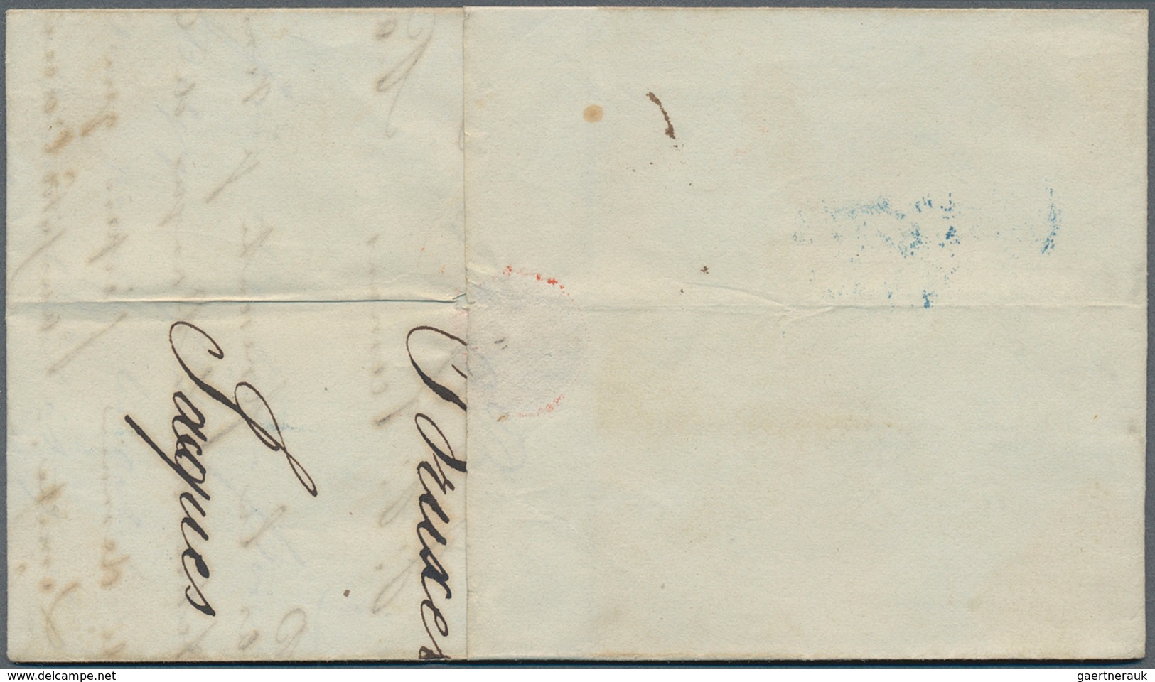 Belgien - Vorphilatelie: 1835/1841, Three Very Fine Folded Letters From BRUXELLES With Different Pos - Altri & Non Classificati