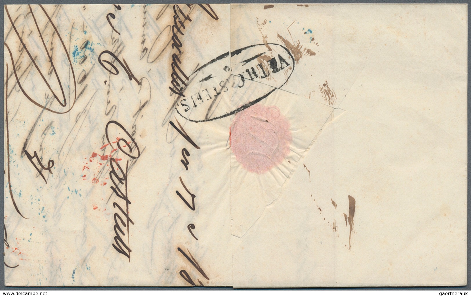 Belgien - Vorphilatelie: 1835/1841, Three Very Fine Folded Letters From BRUXELLES With Different Pos - Altri & Non Classificati