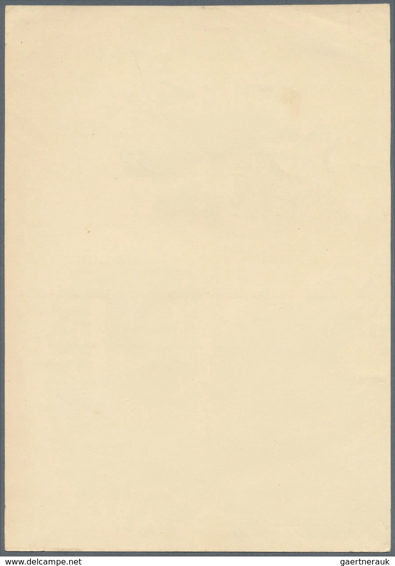Belgien - Ganzsachen: 1934, Pictorial Card 50c. + 25c. Dark Green, Vertical Pair "Ypres"-"La Panne". - Andere & Zonder Classificatie