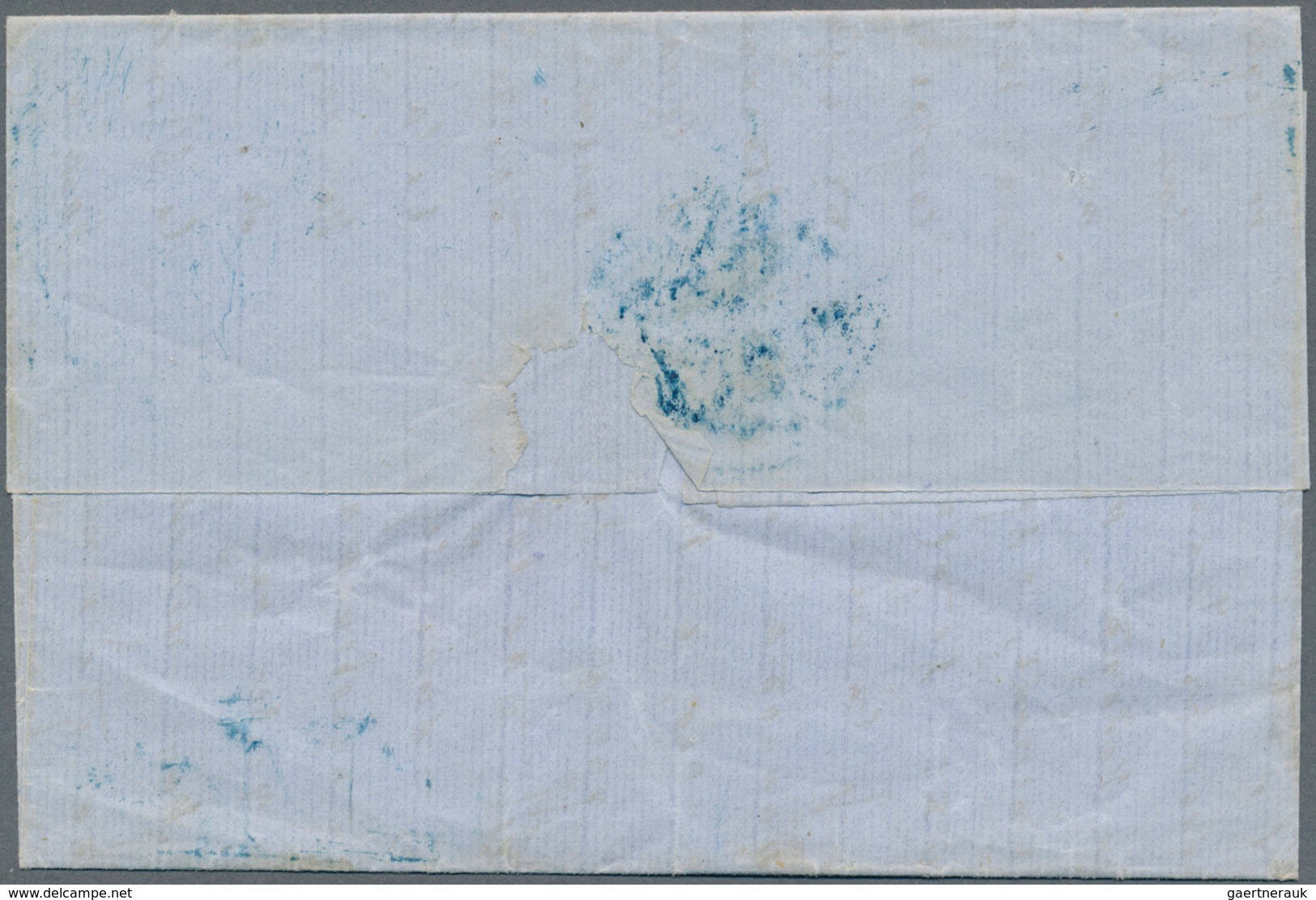 Bulgarien - Stempel: 1861, Folded Envelope From Andrinople To Kazgan Bulgaria, Ms. On Top Left Weigh - Andere & Zonder Classificatie