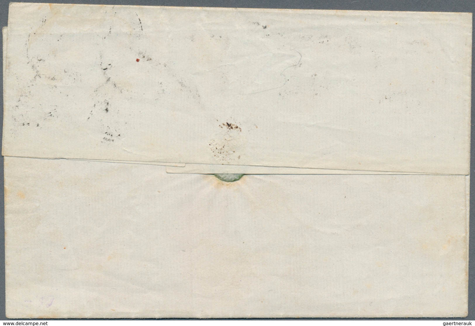 Dänemark: 1860 Folded Cover To Mella, Noway Via Svinesund Franked By 1854 4s. Brown Horizontal Pair - Nuovi