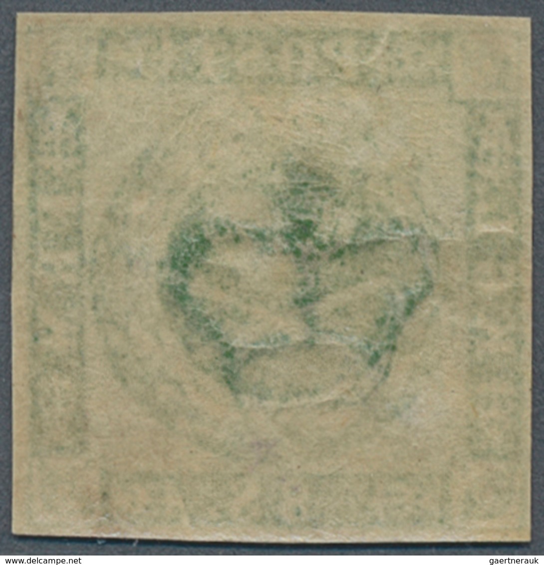 Dänemark: 1858, 8 Sk Green, Even To Good Margins, Fresh Colour, VF Mint Never Hinged Condition. Mich - Ongebruikt