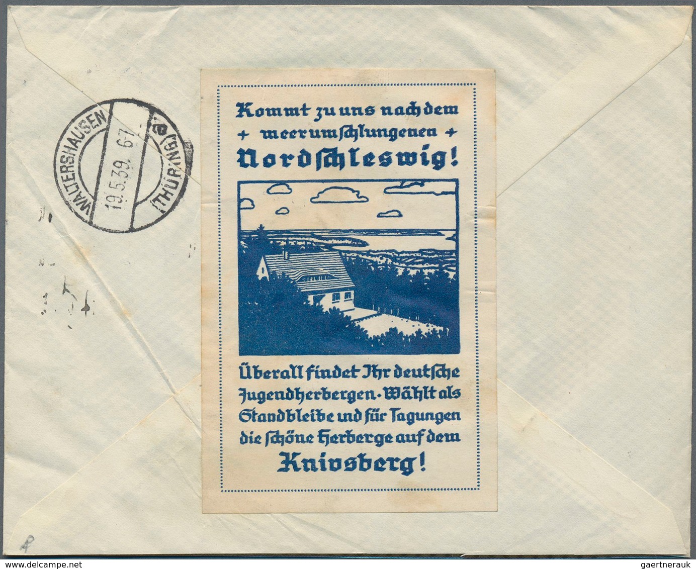 Dänemark: 1939, Two Registered Airmail Covers With Better Total 9 Airstamps Of The 1034 Issue To Ger - Ongebruikt