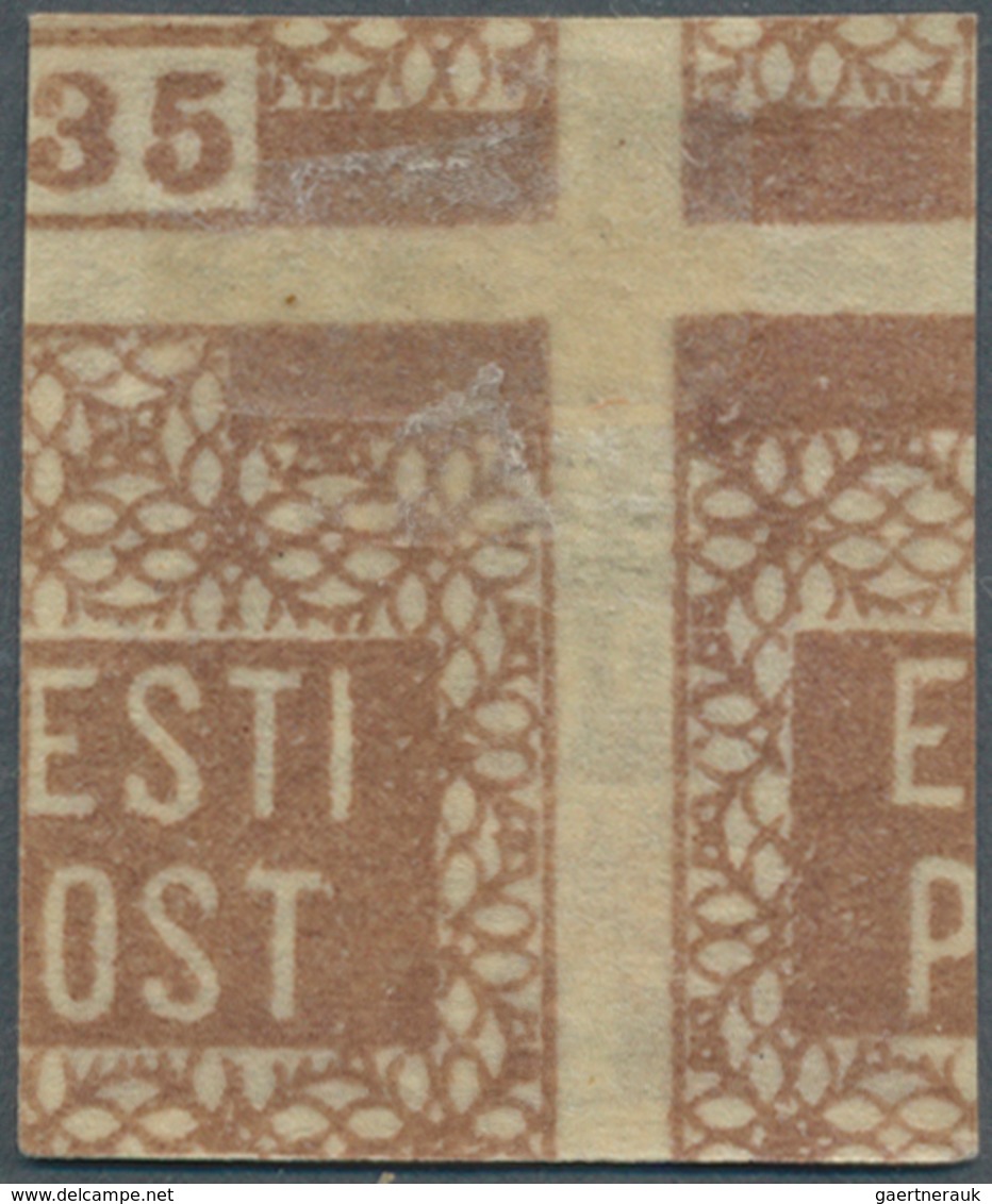 Estland: 1919, 35 (P) Brown Printed On Both Sides. - Estonia