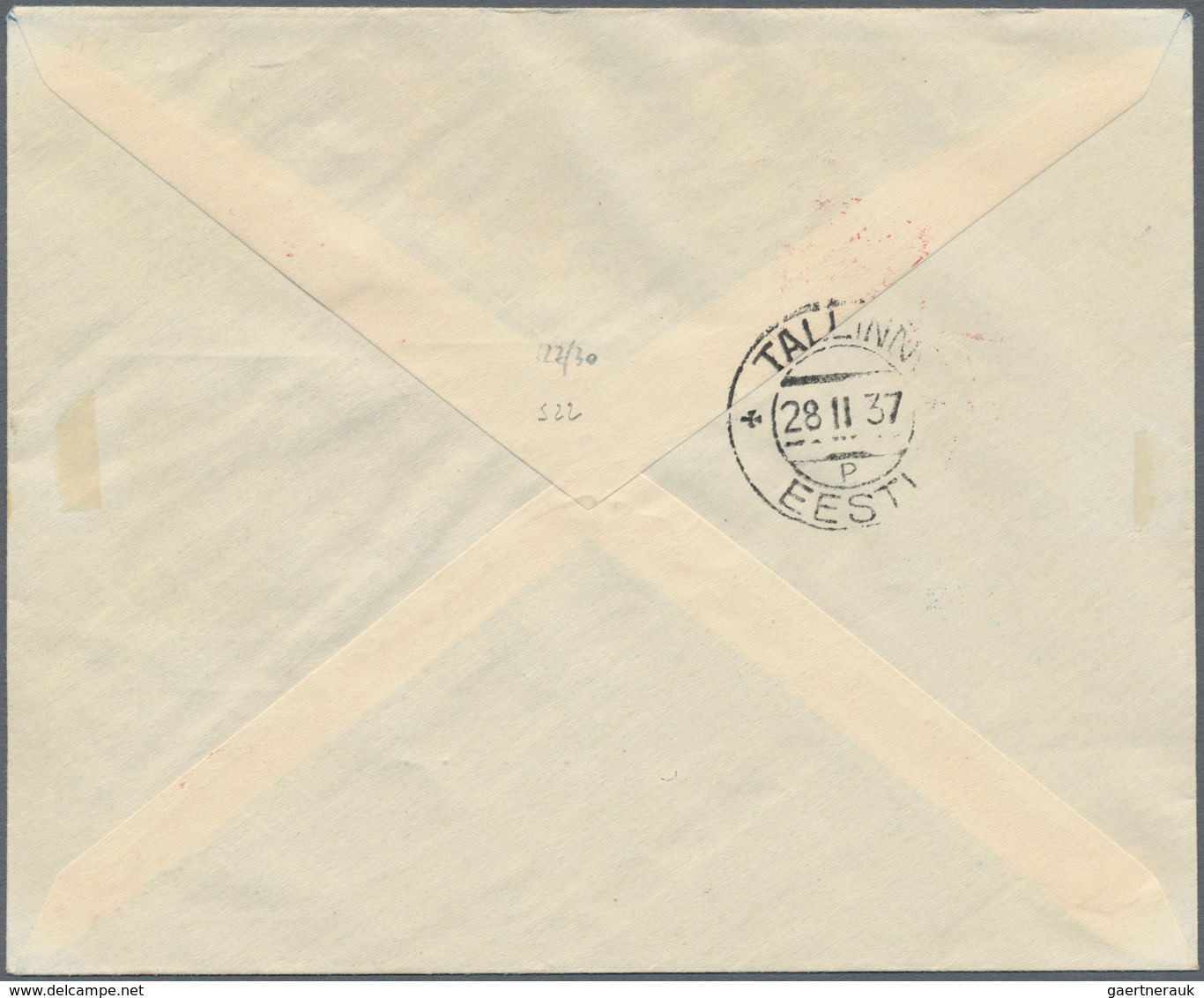 Estland - Stempel: 1936/1940, Small Lot Of Six Blocks Of Four And One Cover, Each With Different Spe - Estonia