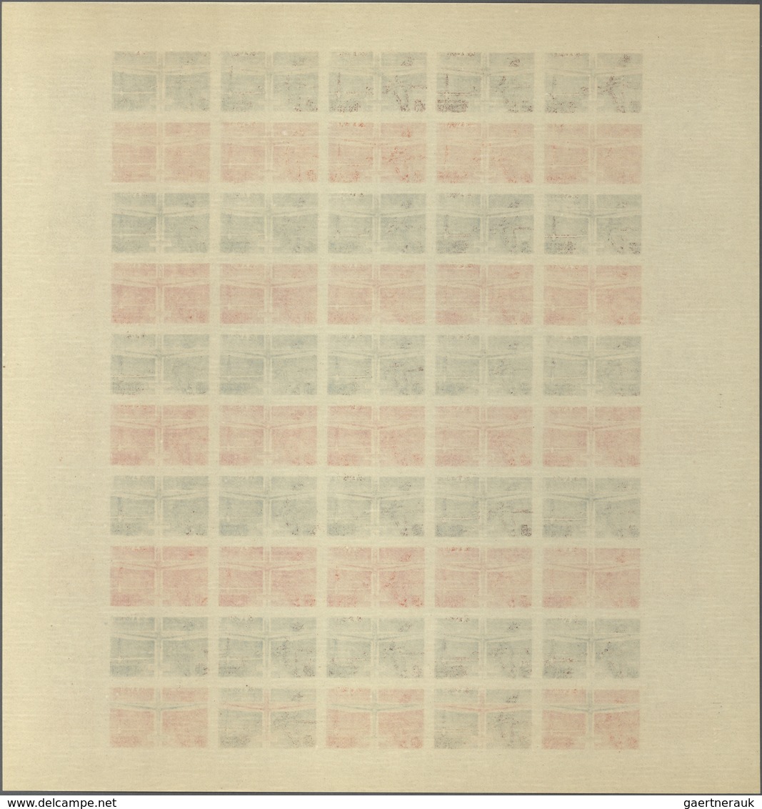 Frankreich: 1962, 3 Various Colour Proof Sheets Of 50 For The Issue "Gliding Flight" With Printing D - Andere & Zonder Classificatie