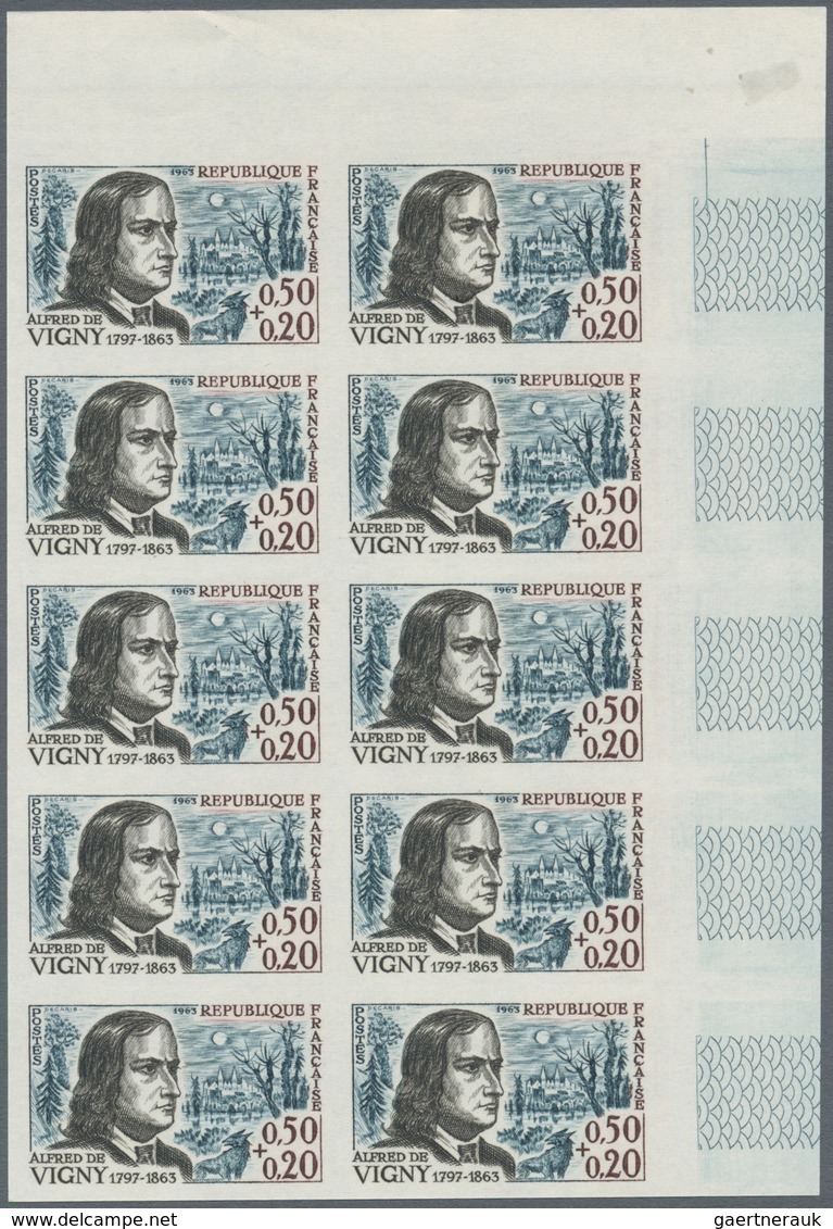 Frankreich: 1963, RED CROSS - Prominent Persons Complete Set Of Six 0.20+0.10fr. Jacques Amyot + Eti - Andere & Zonder Classificatie