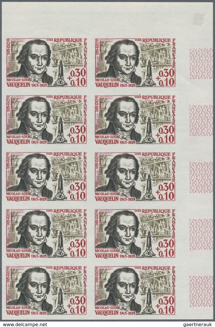 Frankreich: 1963, RED CROSS - Prominent Persons Complete Set Of Six 0.20+0.10fr. Jacques Amyot + Eti - Altri & Non Classificati