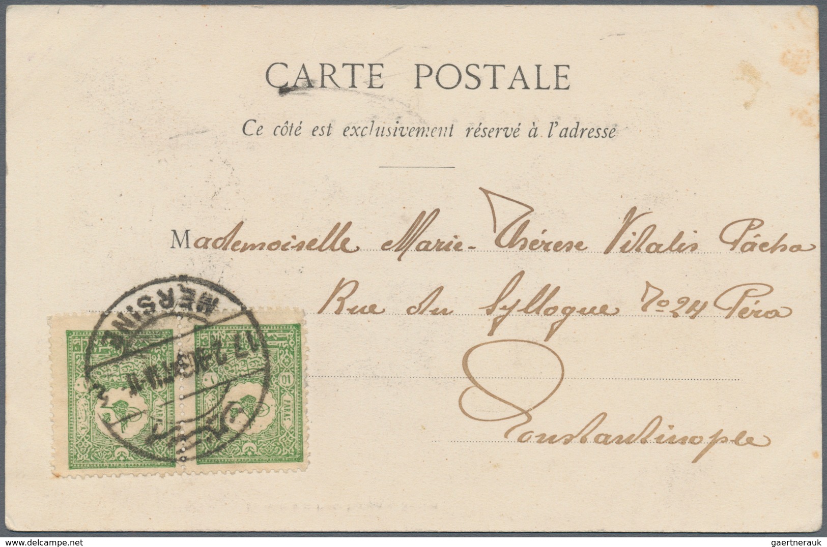 Französische Post In Der Levante: 1902, Trebizonde (Trapezunt, Trabzon), Three Registered Ppc (city - Andere & Zonder Classificatie