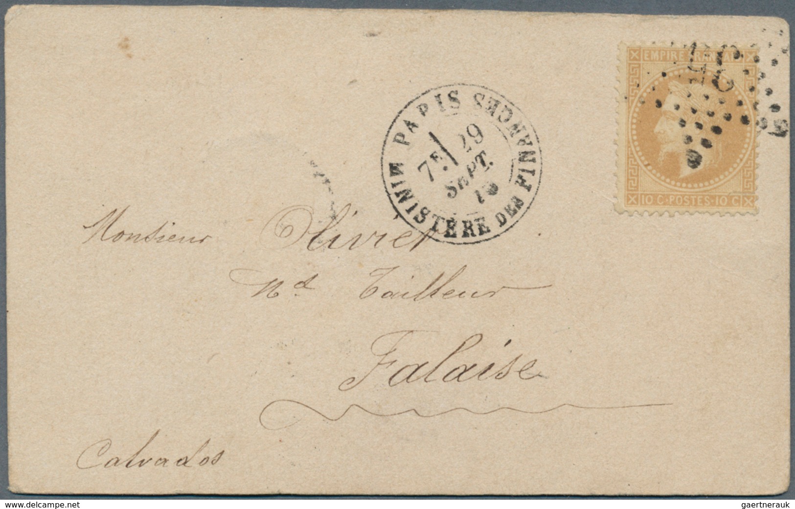 Frankreich - Ballonpost: 1870, A Self-made Postal Card Flown By Ballon Nr. 4 "LE CELESTE" Bearing A - 1960-.... Brieven & Documenten