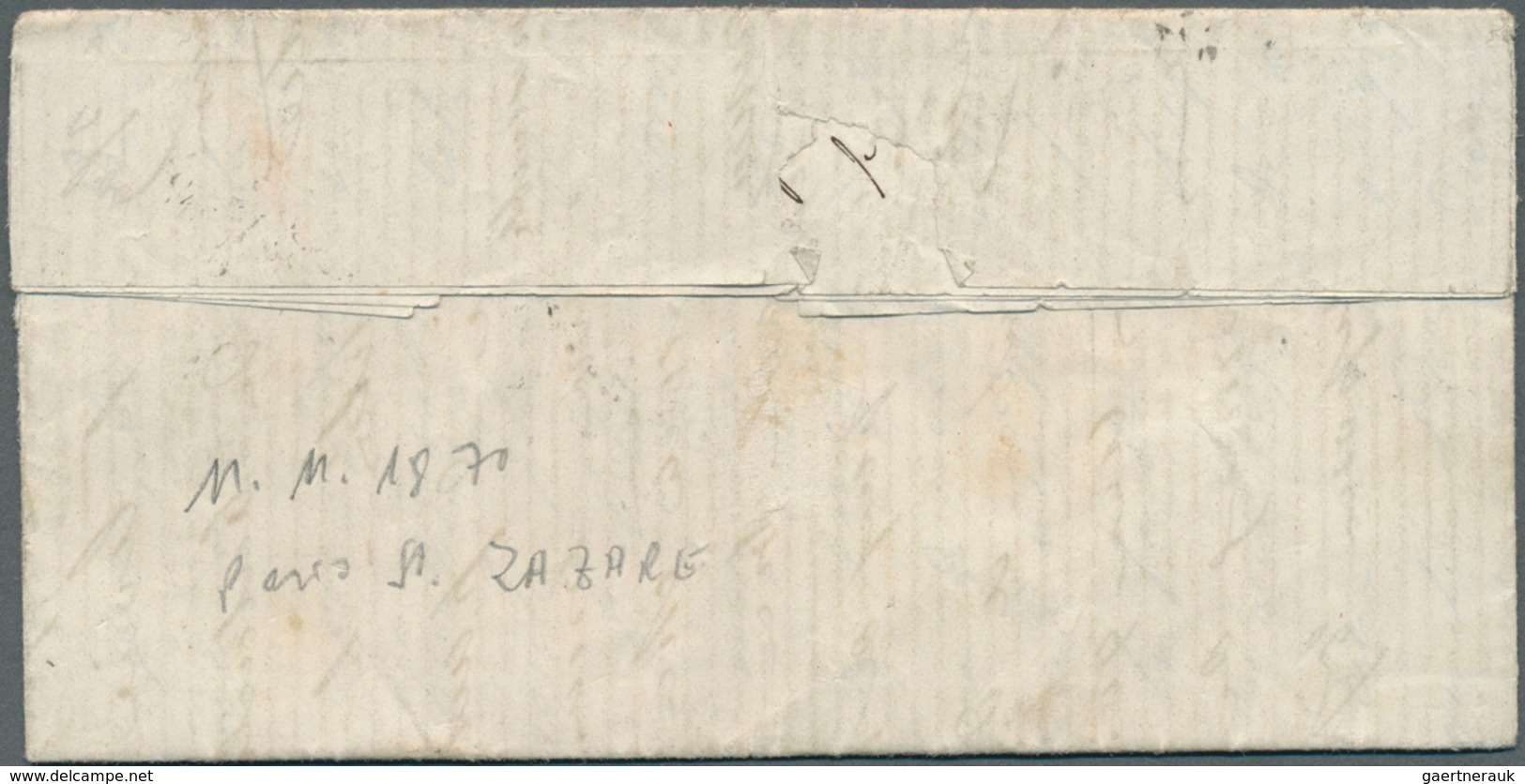 Frankreich - Ballonpost: 1870, 11.11., Most Presumably "LA DAGUERRE", Lettersheet Franked With 20c. - 1960-.... Storia Postale