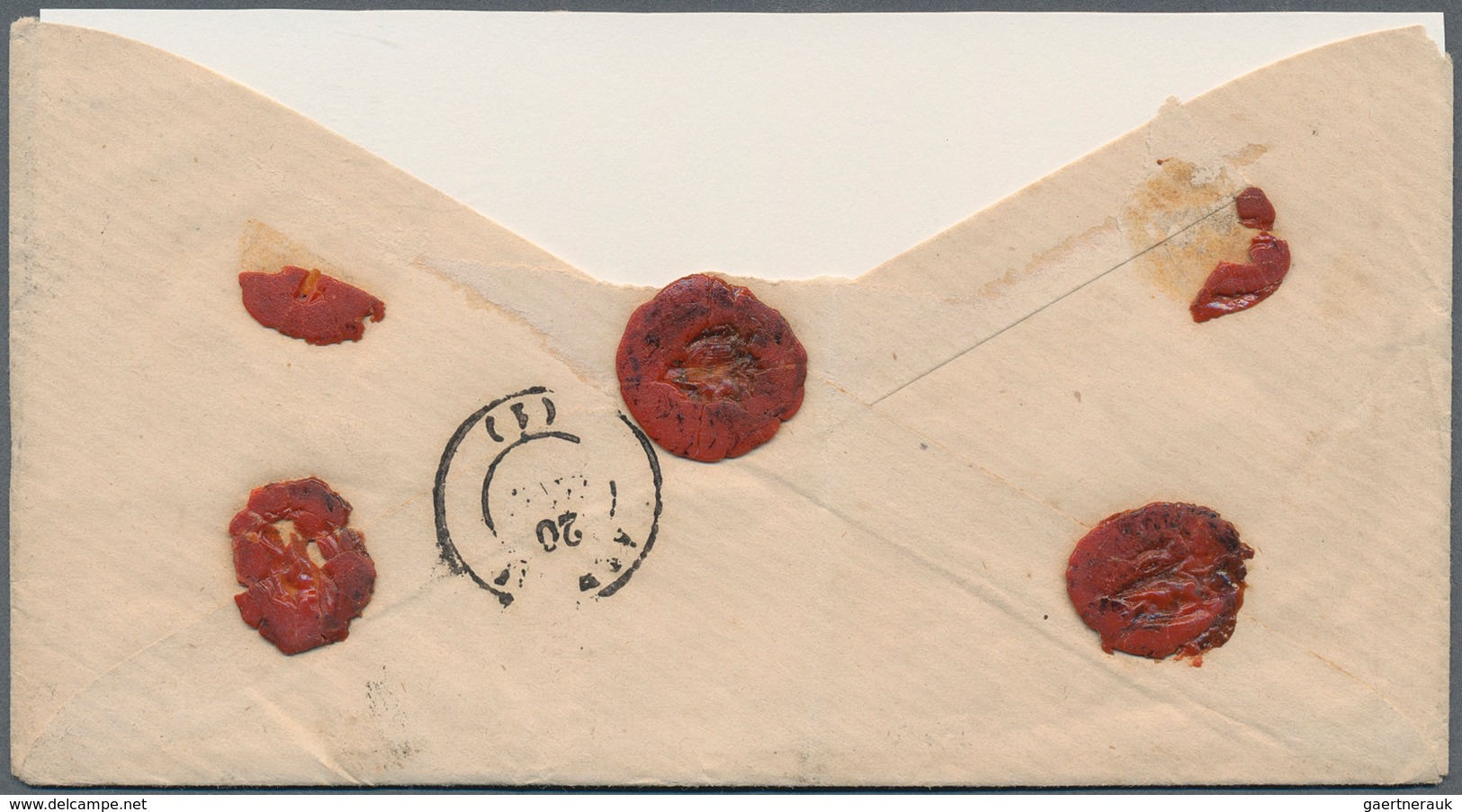 Griechenland: 1880, Greek Post Offices Abroad. Registered Cover (backflap Missing) From Constantinop - Unused Stamps