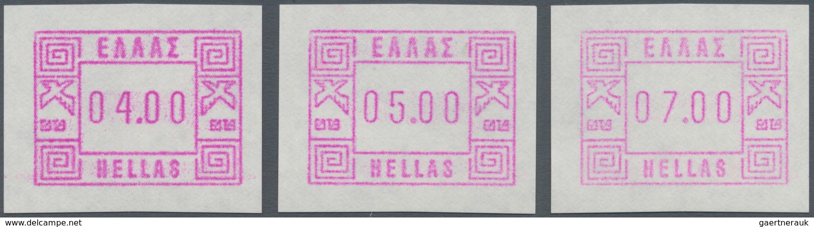 Griechenland: 1979, (ATM Piloting Issue). One Of The Very First ATM Issues In The World That Has Bee - Unused Stamps