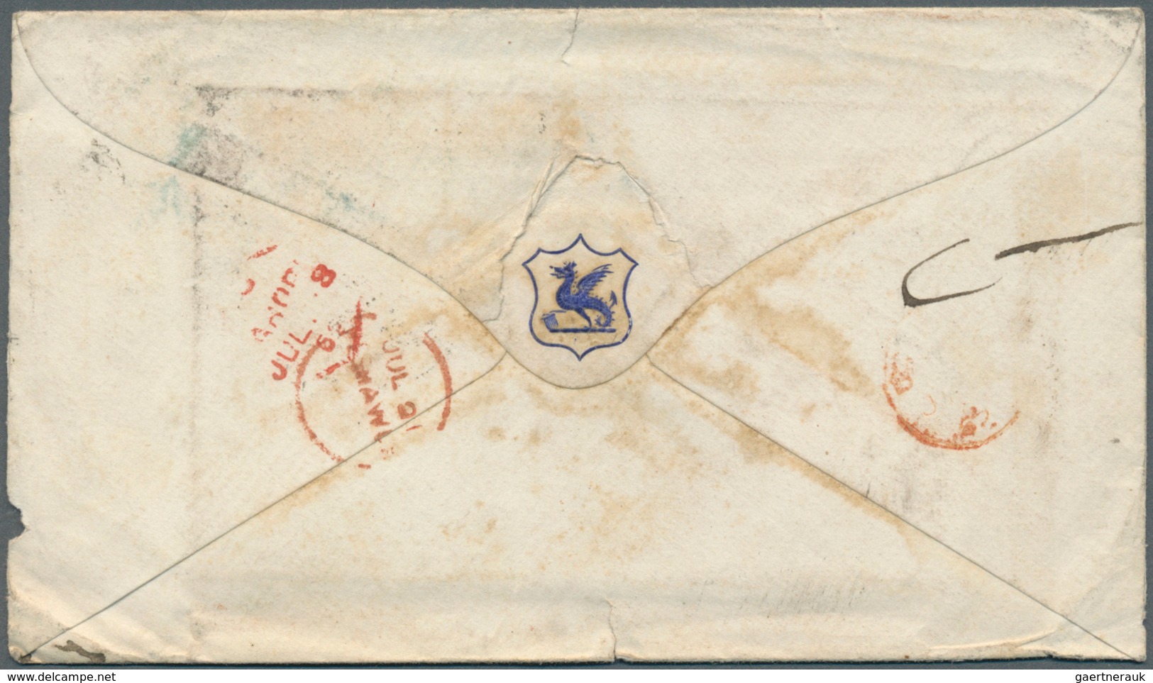 Großbritannien: 1857-1862 Three Covers (some Faults) To India All Franked By 1856 6d. Lilac, One Add - Andere & Zonder Classificatie