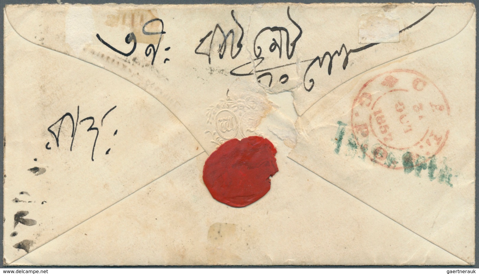 Großbritannien: 1857-1862 Three Covers (some Faults) To India All Franked By 1856 6d. Lilac, One Add - Andere & Zonder Classificatie
