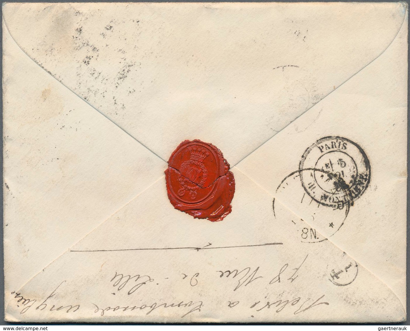 Großbritannien: 1884, Pair 2 1/2 D 1883 Issue On Cover From London To "Comtess Eleonore Seyn-Wittgen - Other & Unclassified