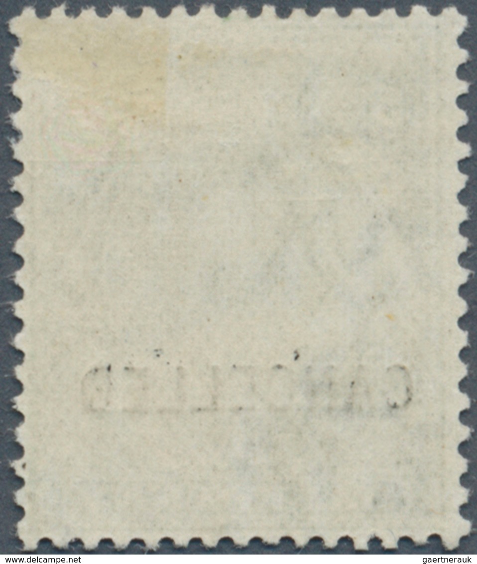 Großbritannien: 1912, ½d. Green, Wm Simple Cypher, With "Cancelled" Overprint, Mint O.g. With Hinge - Andere & Zonder Classificatie