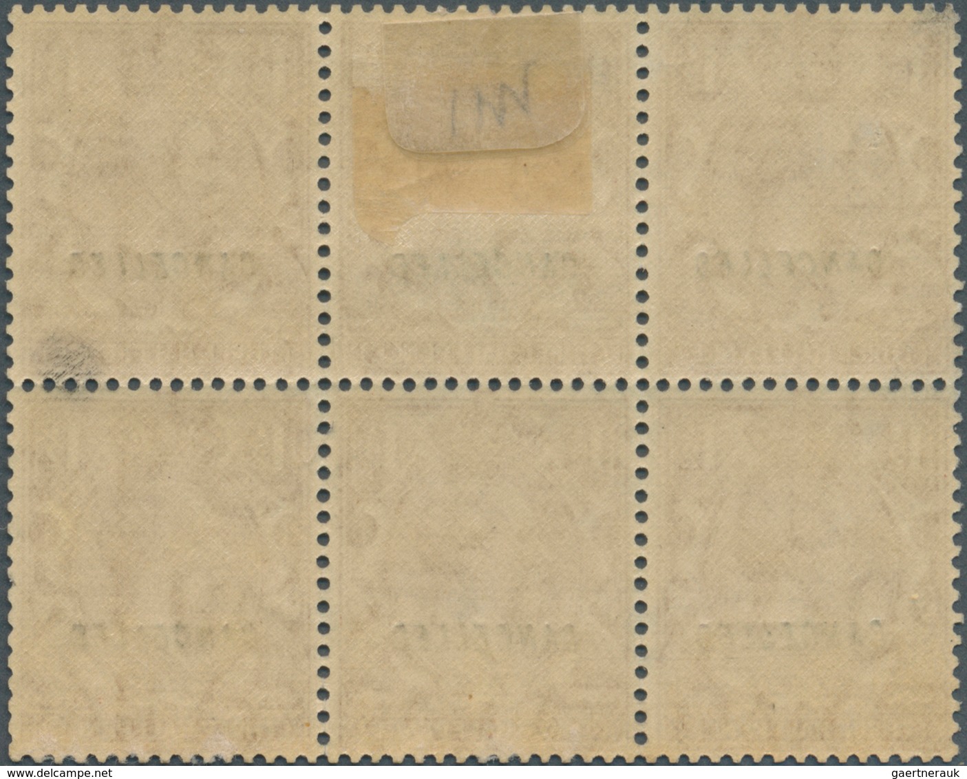 Großbritannien: 1924, 1½d. Red-brown, Wm Block Cypher, Inverted Watermark, Block Of Six With "Cancel - Andere & Zonder Classificatie