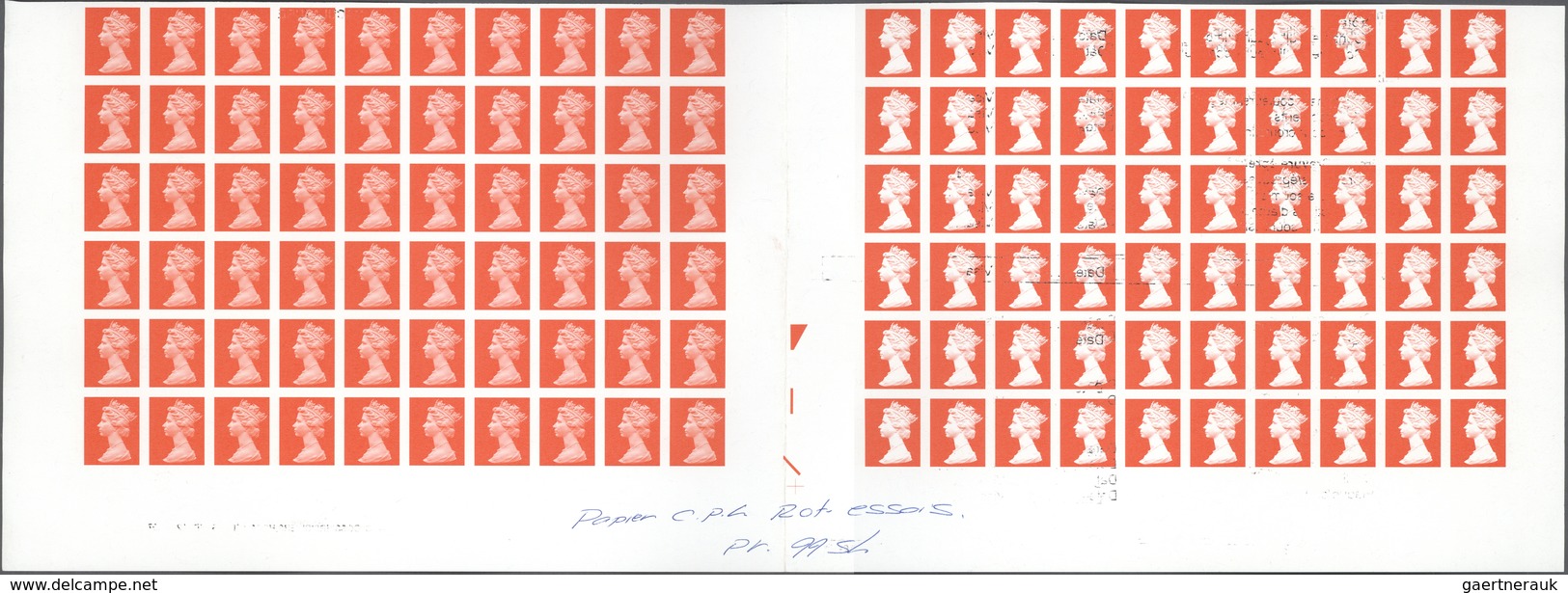 Großbritannien - Machin: 1997, Imperforated Proof In Issued Design On Gummed Paper, Brick Red, Witho - Machins
